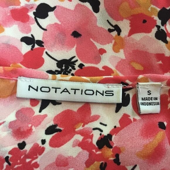 Notations Brand Women’s Pink Floral Print Sz S - Picture 7 of 10